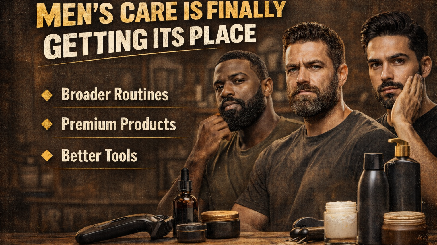 Men's Care Is Finally Getting Its Place